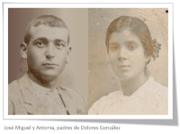 Jose Miguel González Reyes y Antonia Pérez Blanco, padres de Dolores